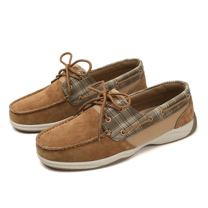 Ashford Plaid Boat Loafers