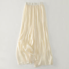 Asti Pleated Wide Leg Trousers - Chalk