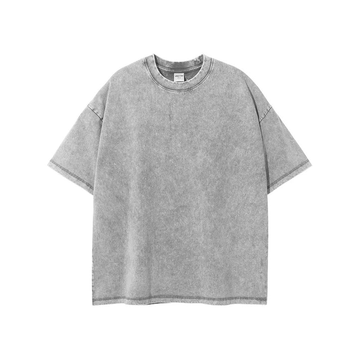 Astoria Washed Cotton T-Shirt - Ash Grey