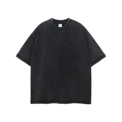 Astoria Washed Cotton T-Shirt - Faded Black