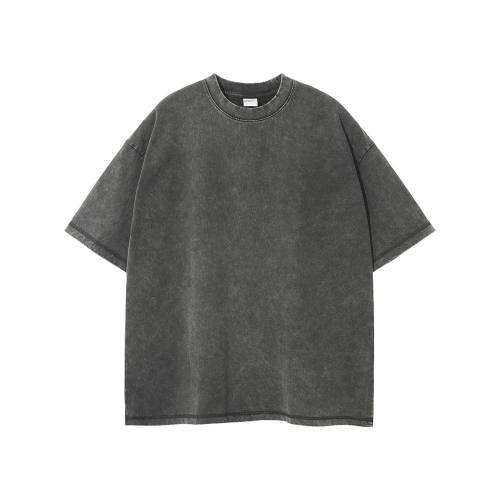 Astoria Washed Cotton T-Shirt - Graphite Wash