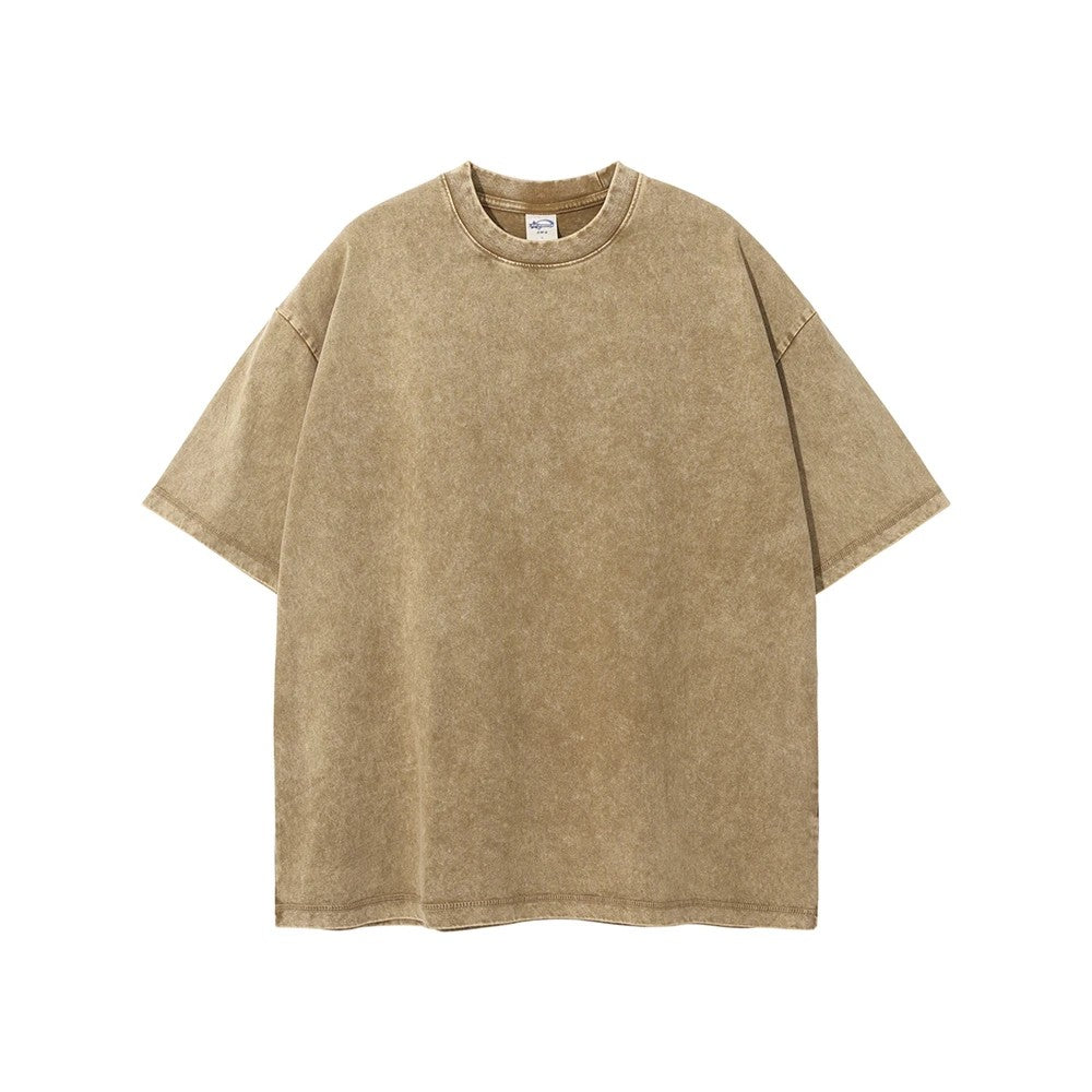 Astoria Washed Cotton T-Shirt - Khaki Sand
