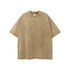 Astoria Washed Cotton T-Shirt - Khaki Sand