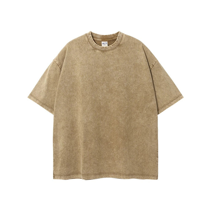 Astoria Washed Cotton T-Shirt - Khaki Sand
