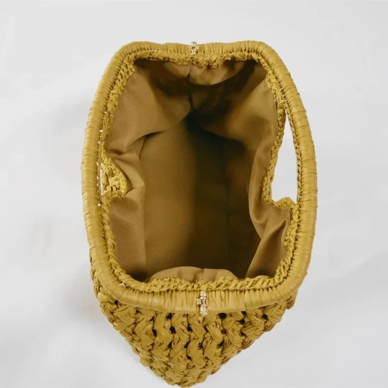 Adria Woven Clutch Bag