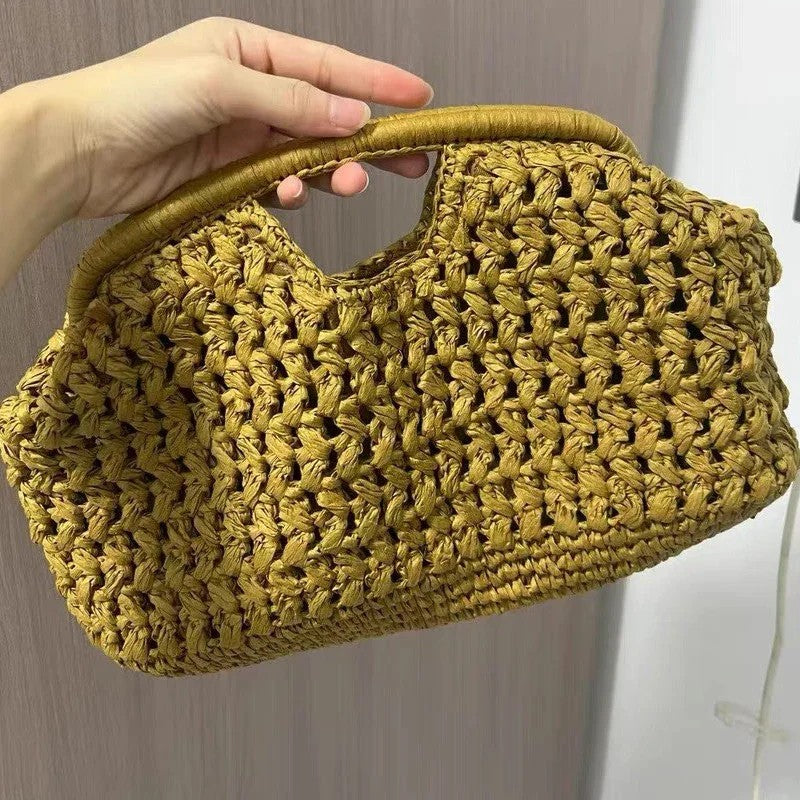 Adria Woven Clutch Bag