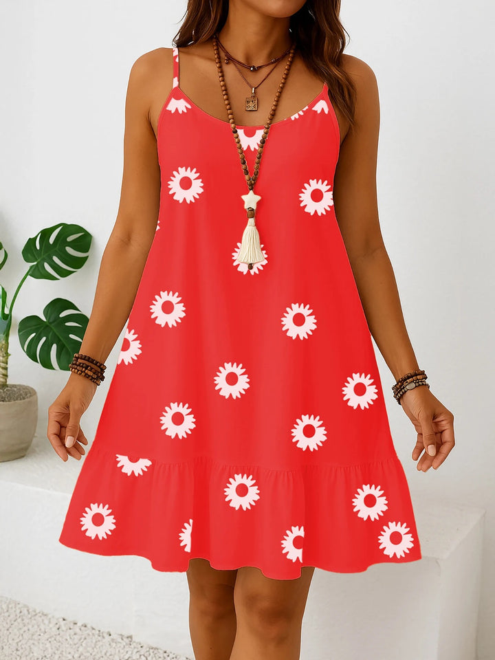 Aella Plus Sundress - Crimson Red
