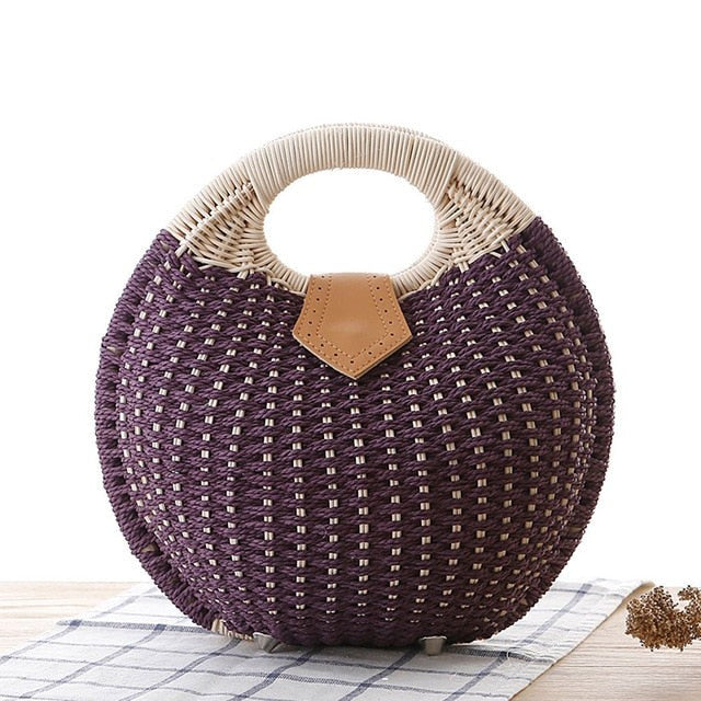 Salina Canvas Tote Bag - Amethyst