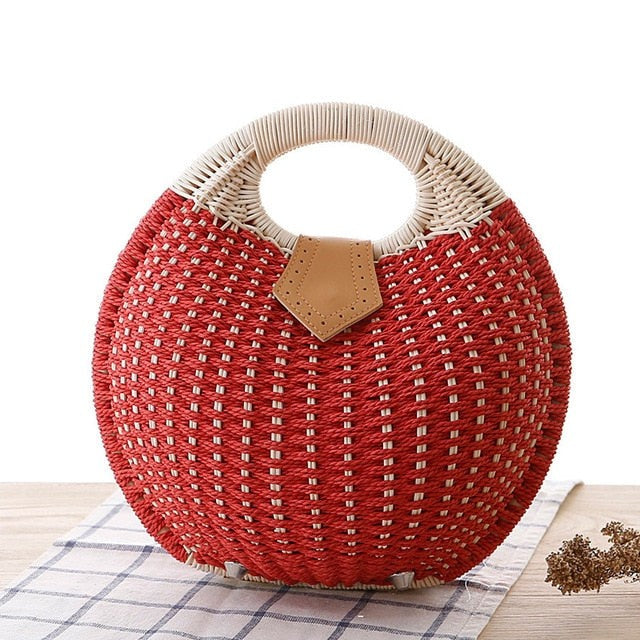 Salina Canvas Tote Bag - Crimson
