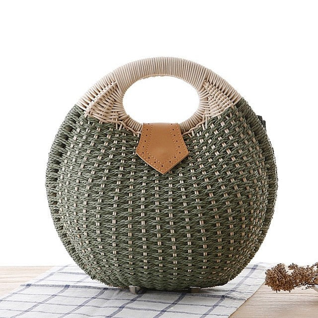 Salina Canvas Tote Bag - Olive