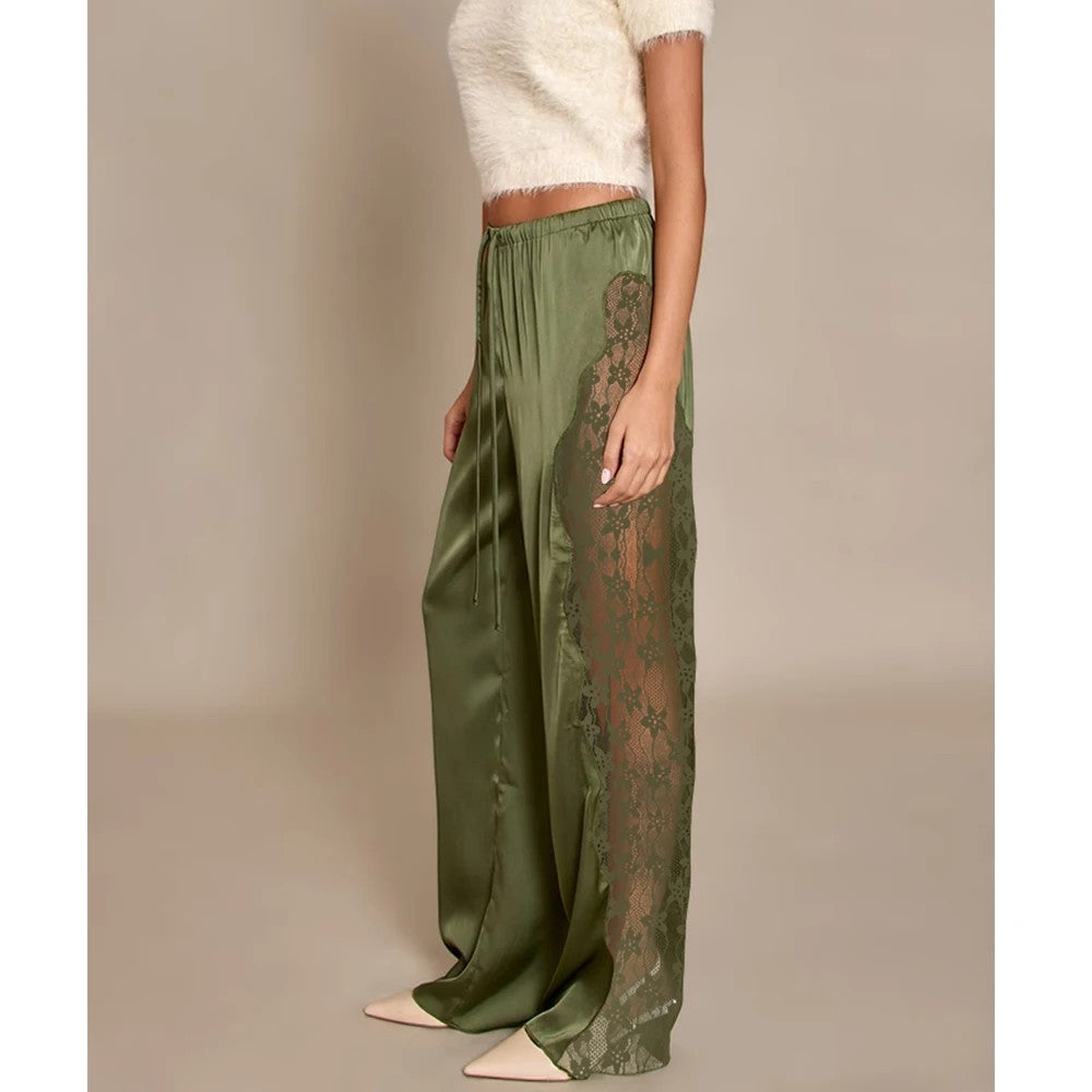 Almeria Lace Panel Trousers
