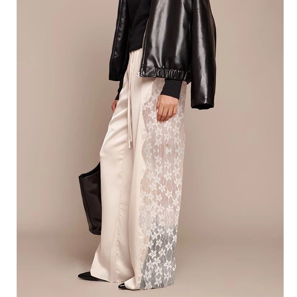 Almeria Lace Panel Trousers