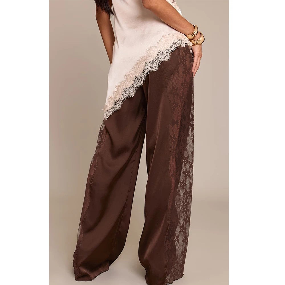 Almeria Lace Panel Trousers