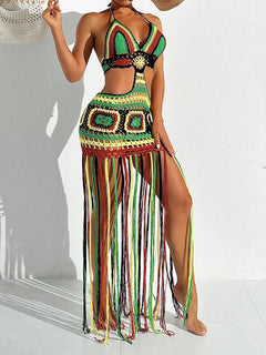 Amalfi Crochet Halter Cover-Up
