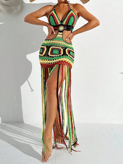 Amalfi Crochet Halter Cover-Up