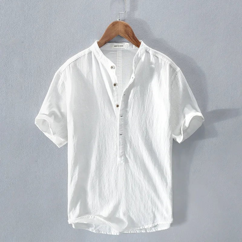 Amalfi Linen Shirt - White