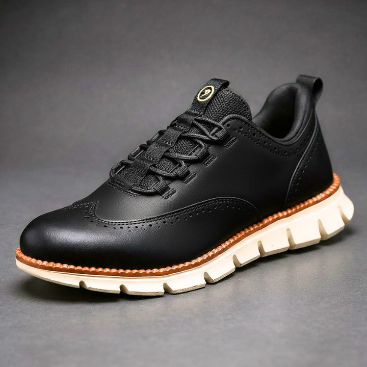 Ambrosi Wingtip Sneaker - Charcoal