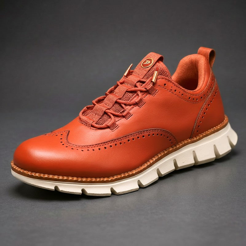Ambrosi Wingtip Sneaker - Crimson