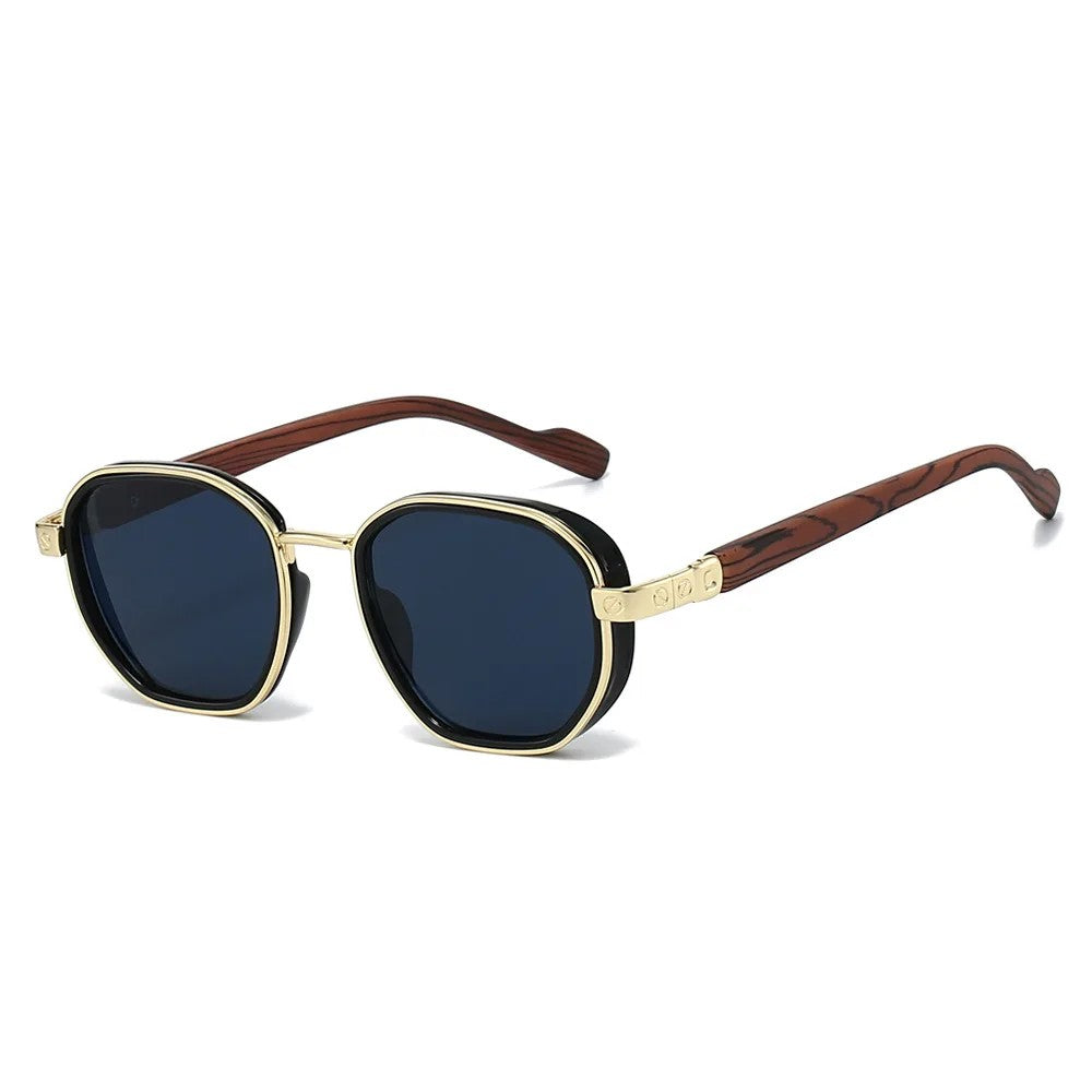 Ambrosi Sunglasses - Black / Cobalt Flash