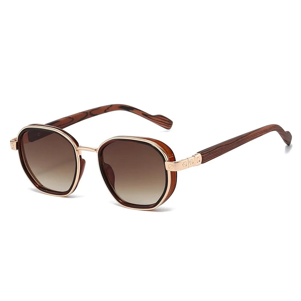 Ambrosi Sunglasses - Gold / Amber Fade