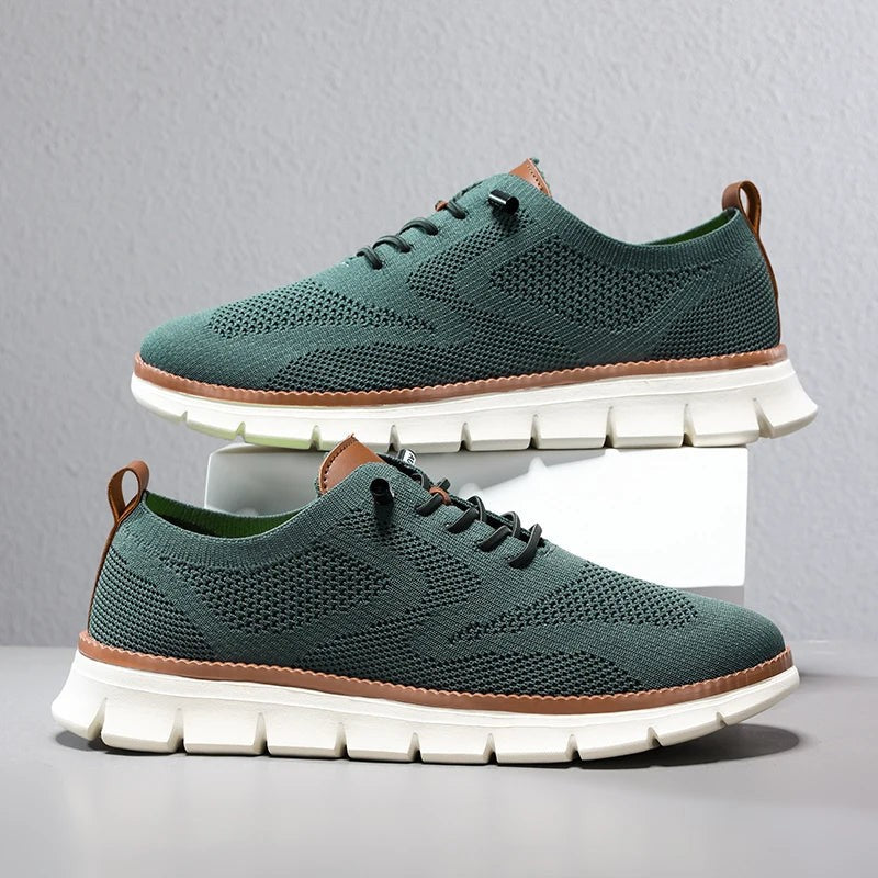 Apex Knit Running Sneakers - Forest Green