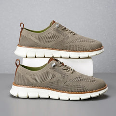 Apex Knit Running Sneakers - Sand
