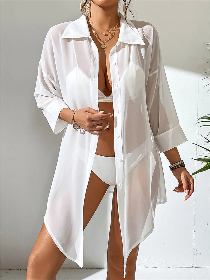 Apulia White Long Tunic