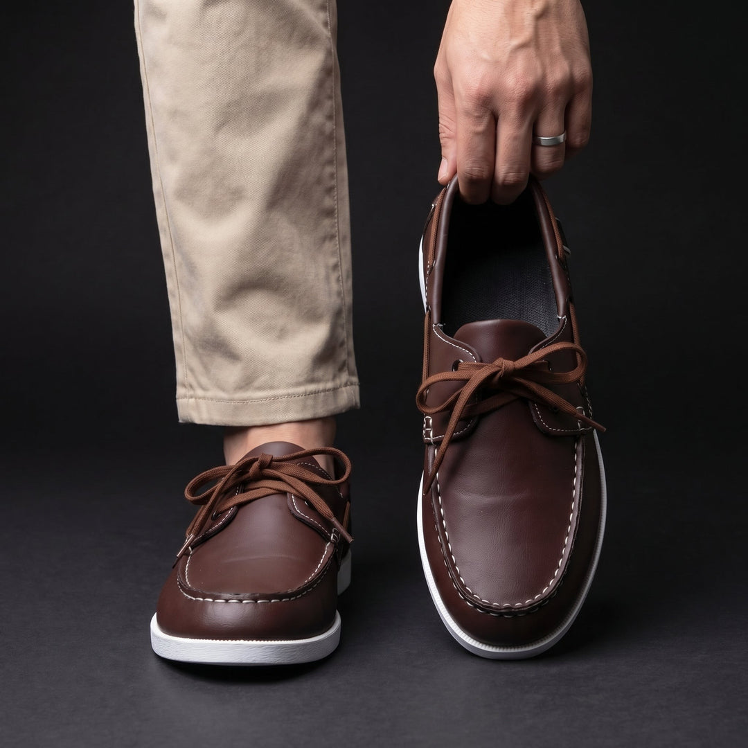 Arcadia Leather Boat Shoes