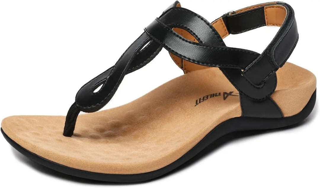 Ardennes Arch Support Sandals - Black