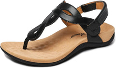 Ardennes Arch Support Sandals - Black