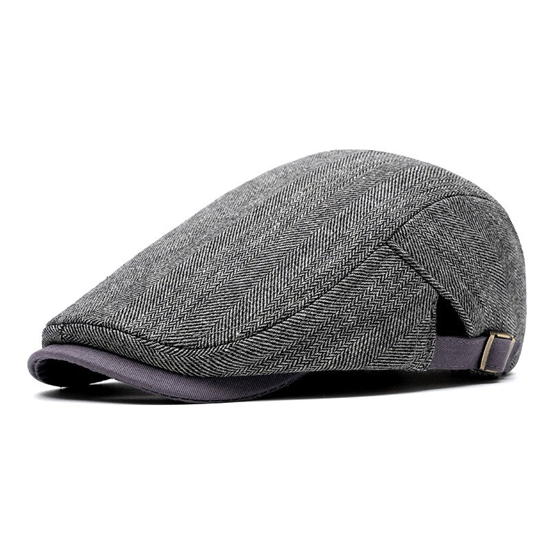 Ardmore Herringbone Wool Cap - Charcoal
