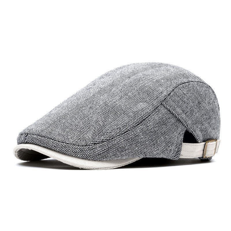 Ardmore Herringbone Wool Cap - Heather Gray