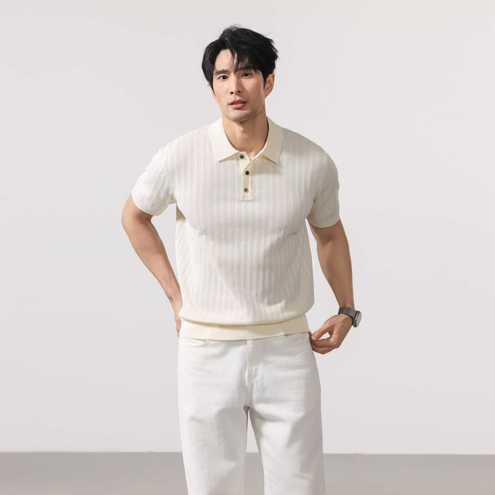 Arosa Textured Knit Polo