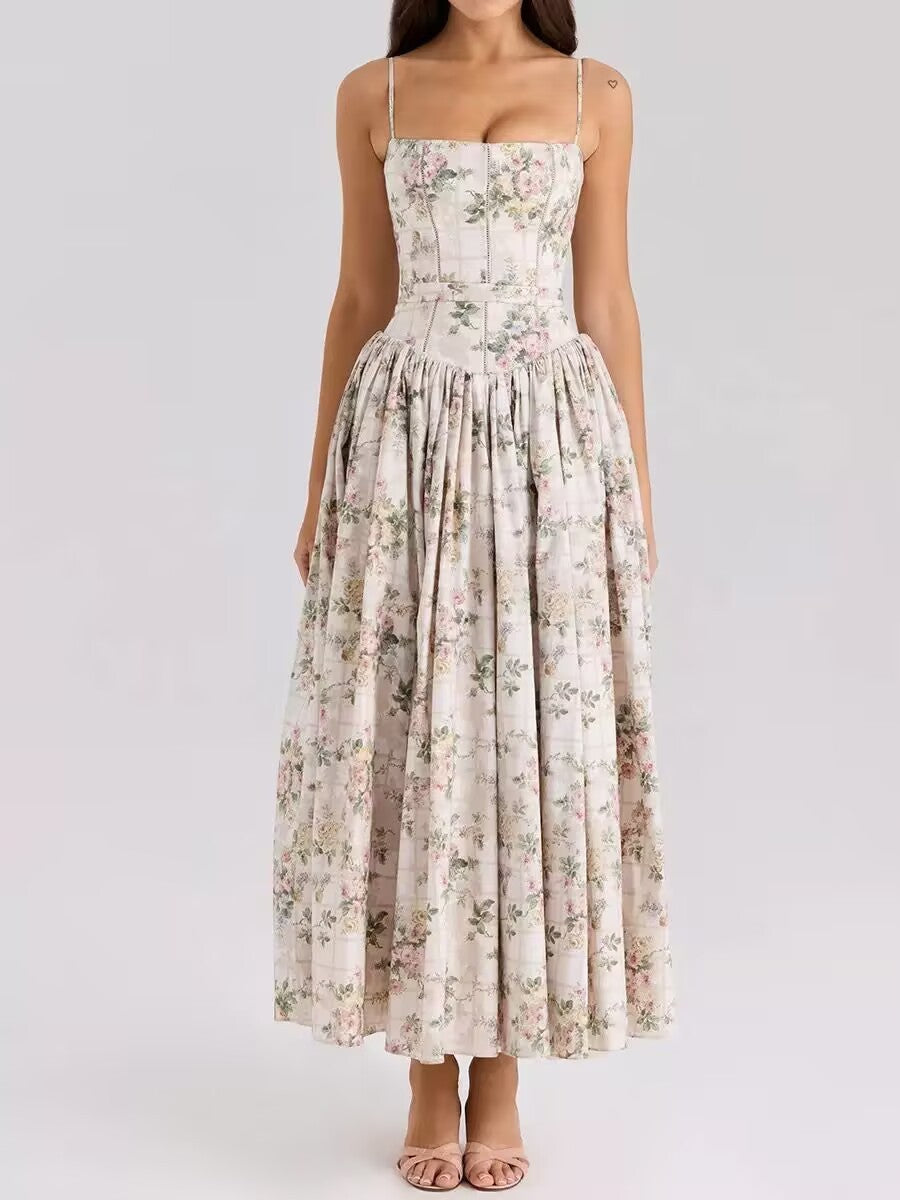 Arvelle Floral Maxi Dress - Apricot Grand Floral