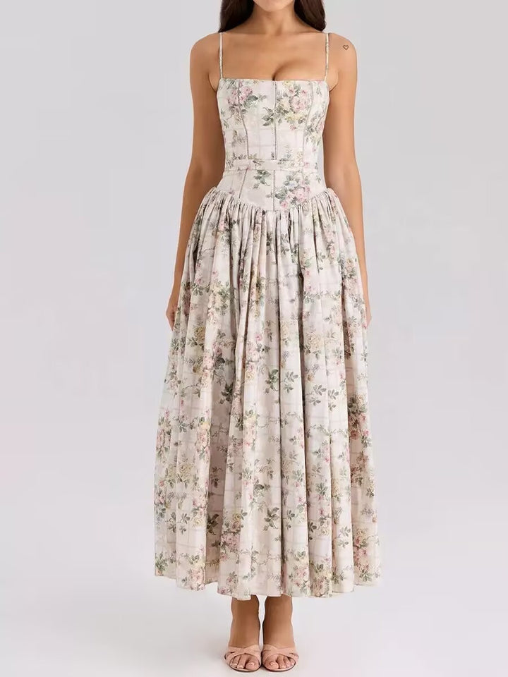 Arvelle Floral Maxi Dress - Apricot Grand Floral