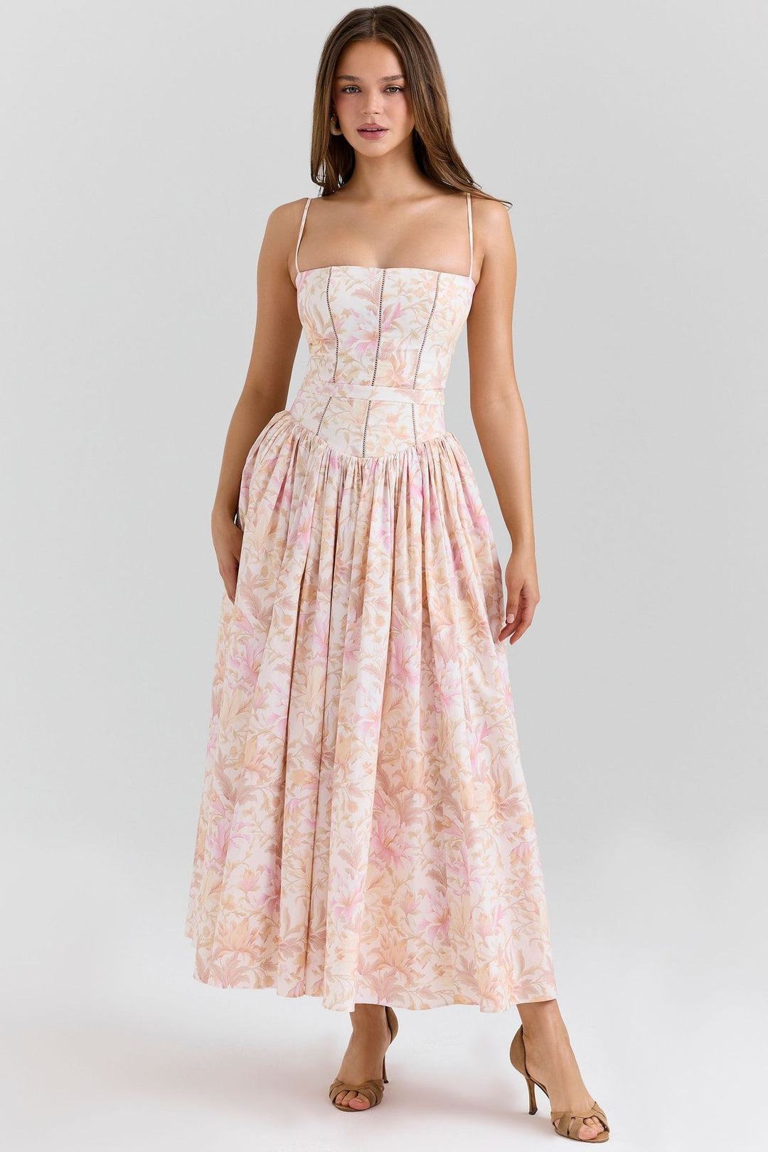 Arvelle Floral Maxi Dress - Pink