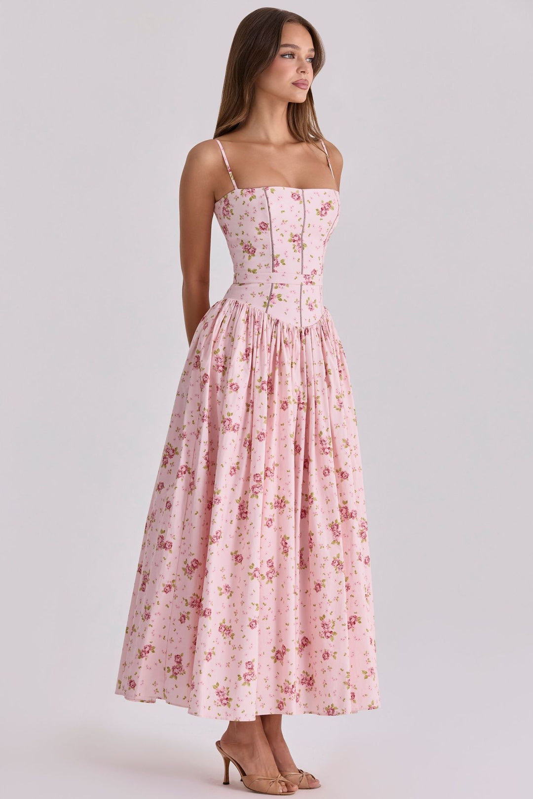 Arvelle Floral Maxi Dress - Pink Bloom