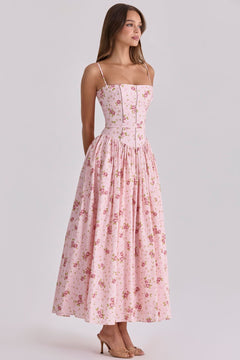 Arvelle Floral Maxi Dress - Pink Bloom