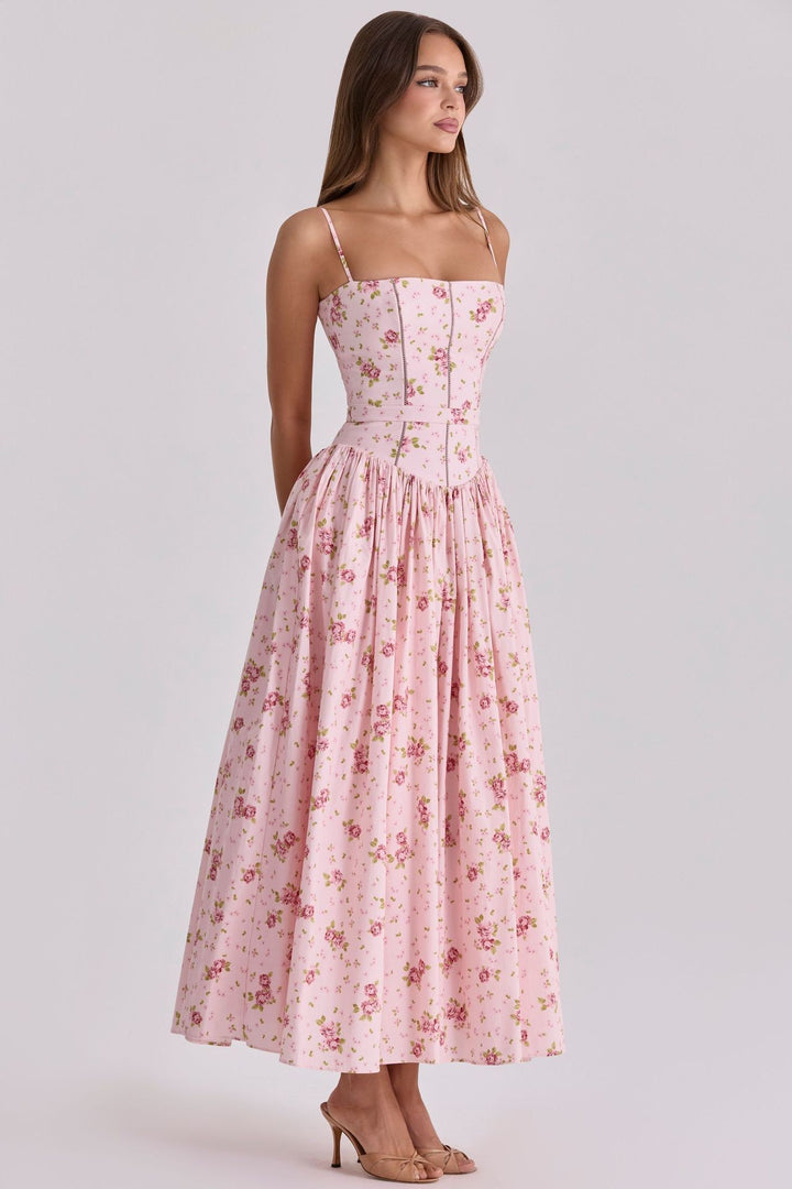 Arvelle Floral Maxi Dress - Pink Bloom