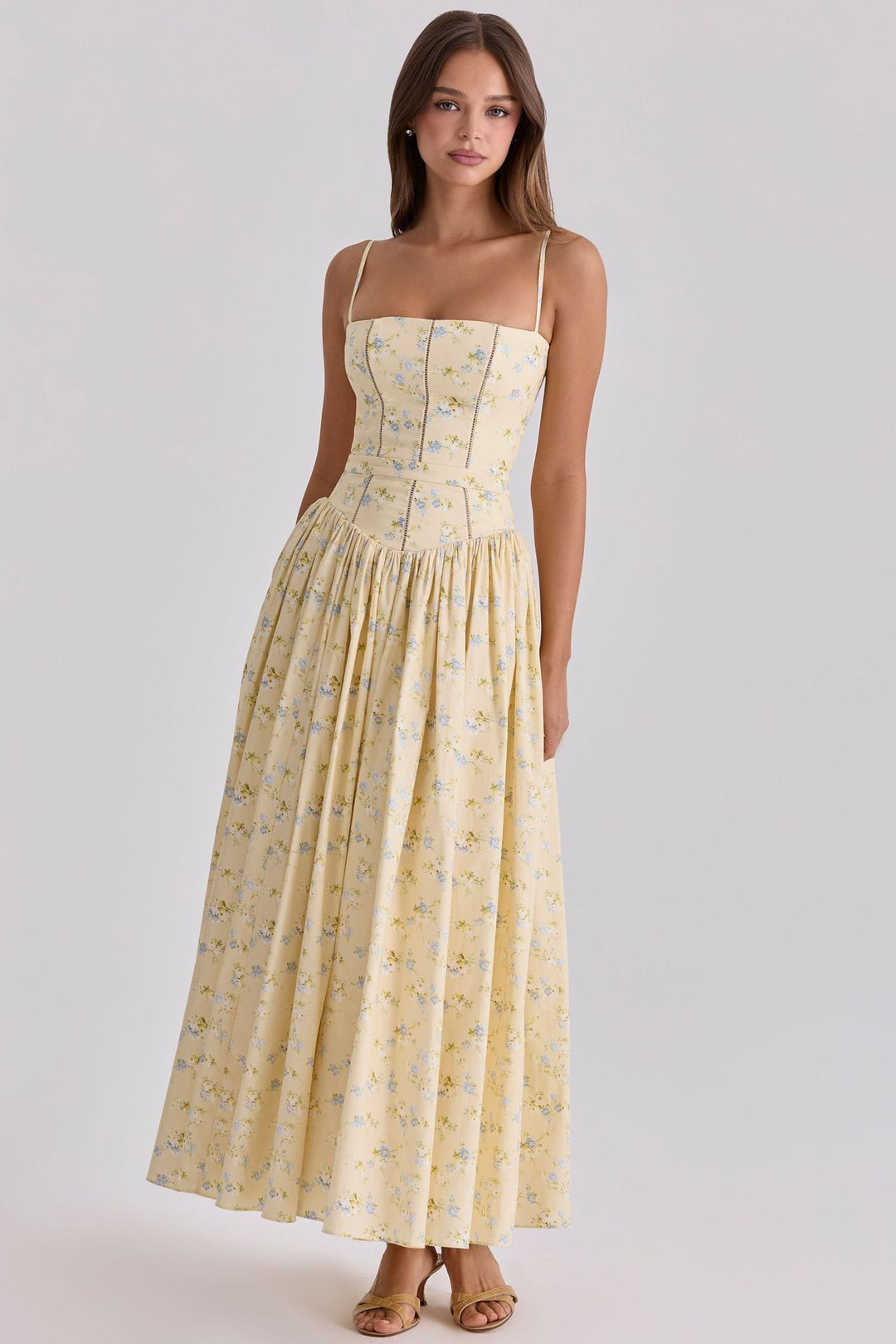 Arvelle Floral Maxi Dress - Yellow Blossom