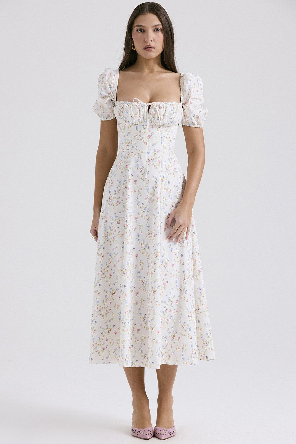 Arvelle Floral Maxi Dress - 短袖长裙