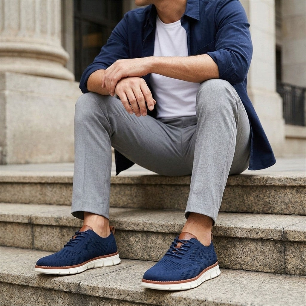 Ashby Knit Wingtip Oxfords