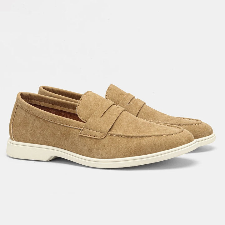 Ashford Suede Loafer - Camel Tan