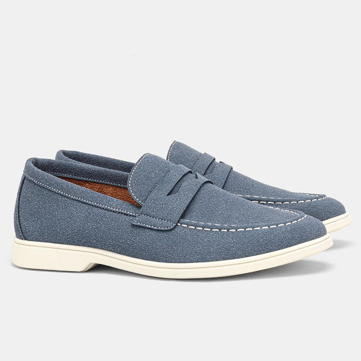 Ashford Suede Loafer - Navy Blue
