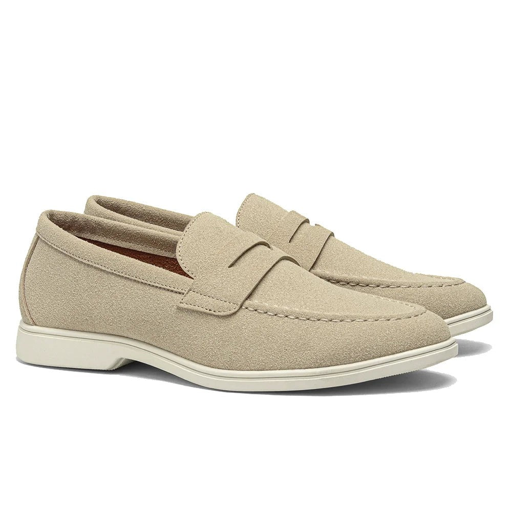 Ashford Suede Loafer - Stone Beige
