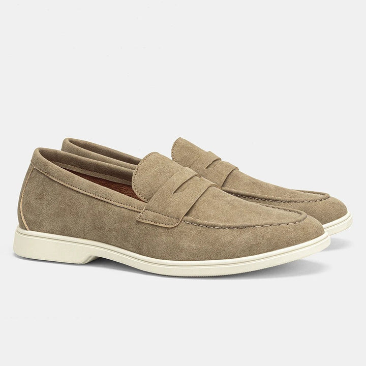 Ashford Suede Loafer - Tobacco Brown