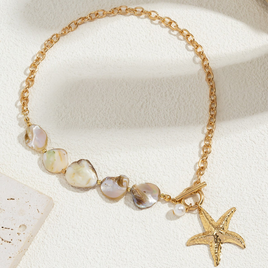 Aura Starfish Shell Necklace