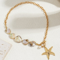 Aura Starfish Shell Necklace