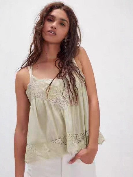 Aura V-Neck Lace Camisole