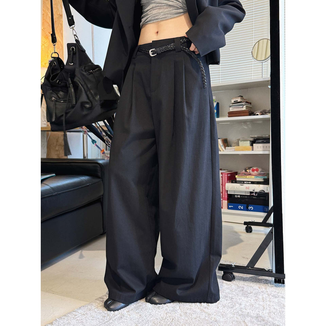 Aven Cotton Linen Trousers - Black